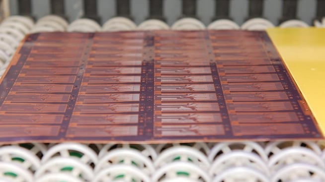 Flexible PCB During the Etch Process