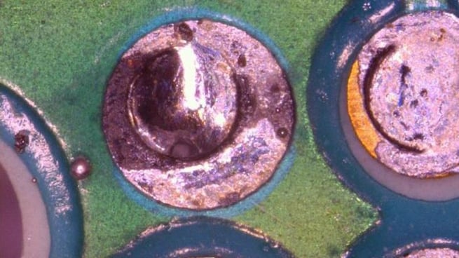 Close-up of Blackened Pad Observed on PCB Sample