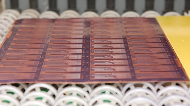 Flexible PCB During the Etch Process