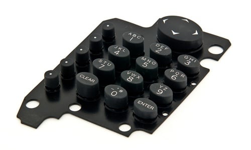 Silicone Rubber Keypad with Key Top Artwork