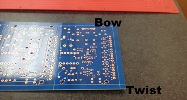 Printed Circuit Board with Bow and Twist