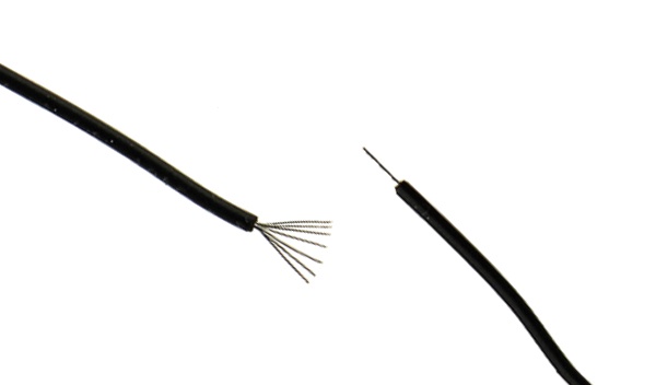 Example of a Stranded and Solid Cable