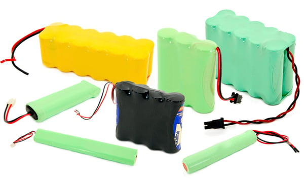 Example of various custom battery packs