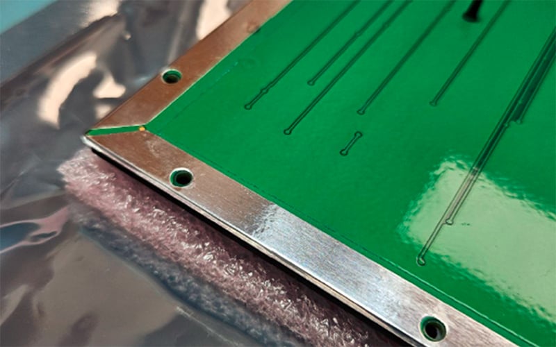 aluminum foil on keyboard assembly