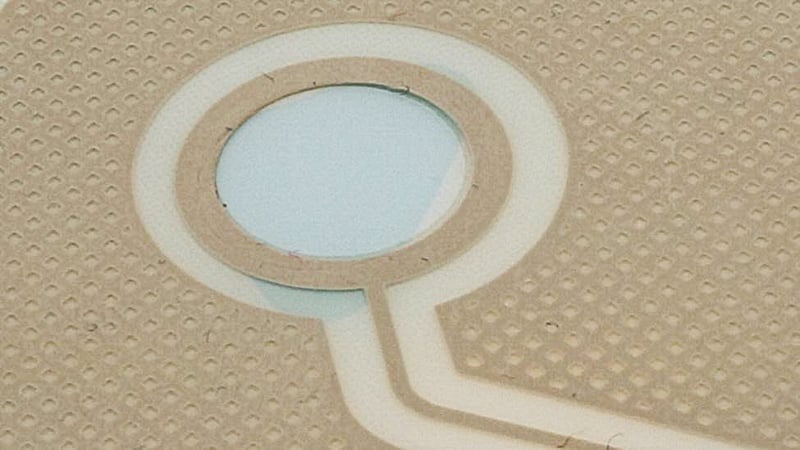 Annual ring sensor pad with screened on conductive ink
