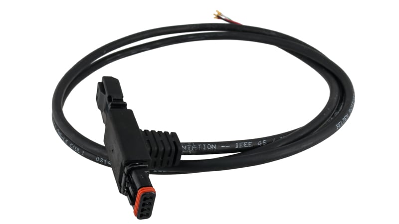 Automotive off-the-shelf cable connector with gasket
