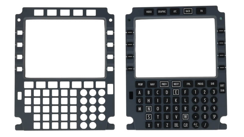 Bezel assembly with subcomponents