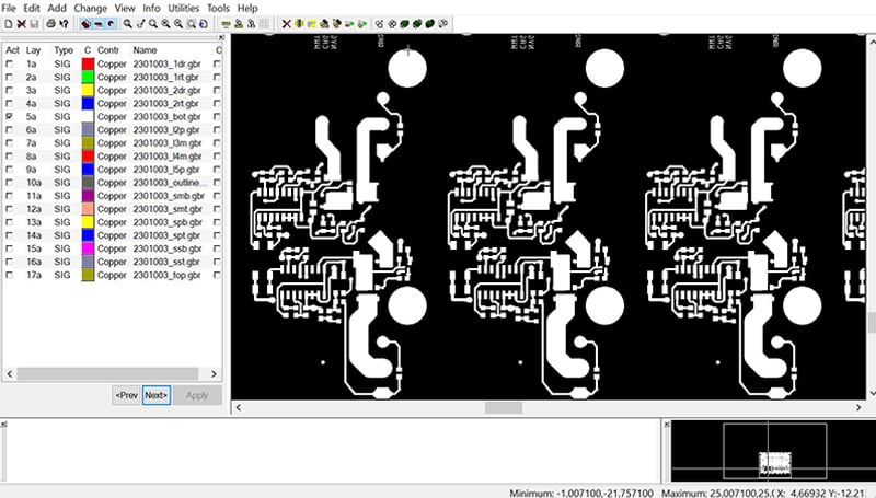 CAD/CAM repeated images in PCB array
