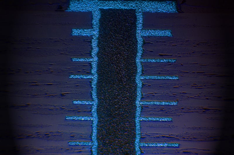 Cross Section Example Of A PCB Filled Via