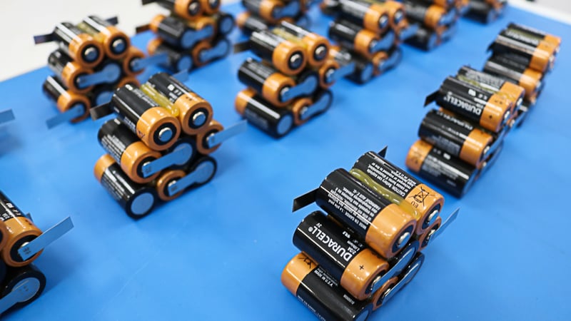 Custom battery packs during the assembly process