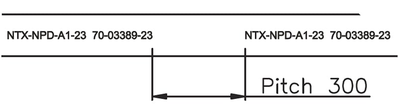 ustom pitch spacing of printed text