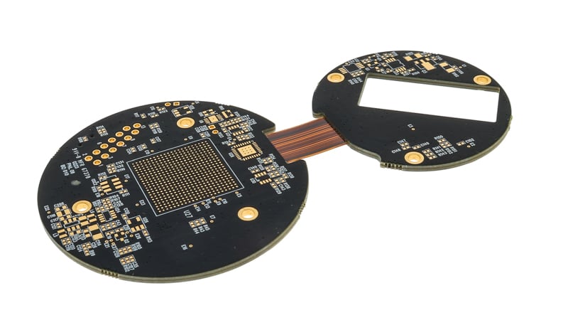 Example of a rigid-flex PCB design