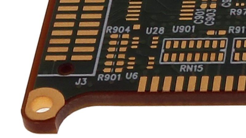 Example of a thick circuit board