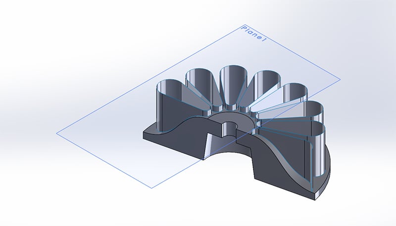 Extrude profile tool from the surface tools section