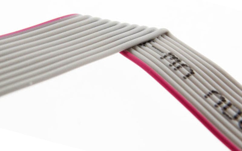 Flat ribbon cable formed into shape