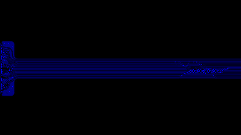 Flexible PCB design with a signal layer