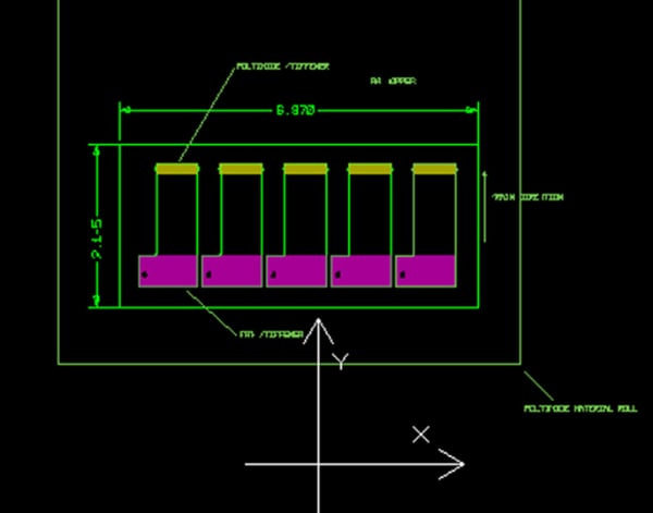 Example of flexible circuit boards in a modified array with rolled annealed copper