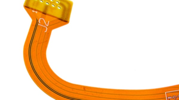 Flexible PCB manufactured with the proper bend radius