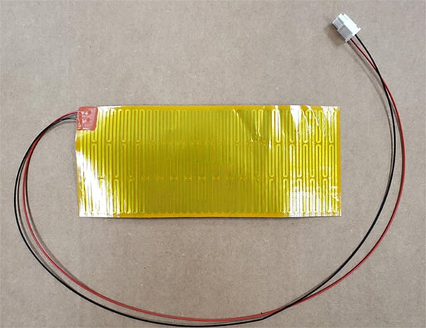 Example of a flexible polyimide heater