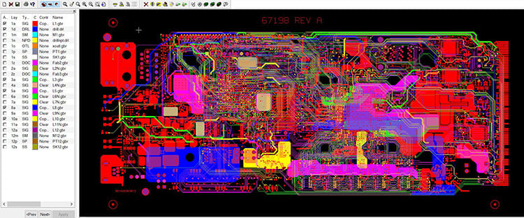 Example of Gerber file process