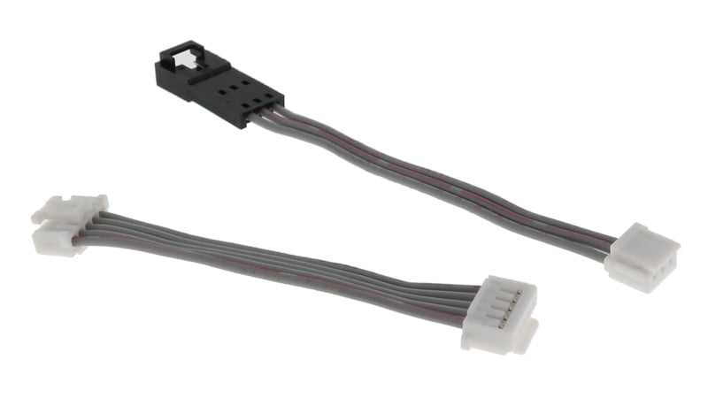 Gray ribbon cable extrusion with specialty red markings