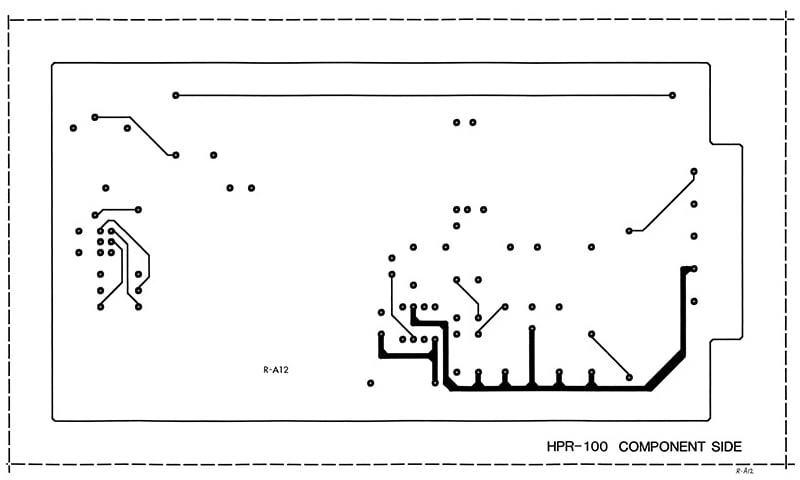 Example of old technology PCB layout