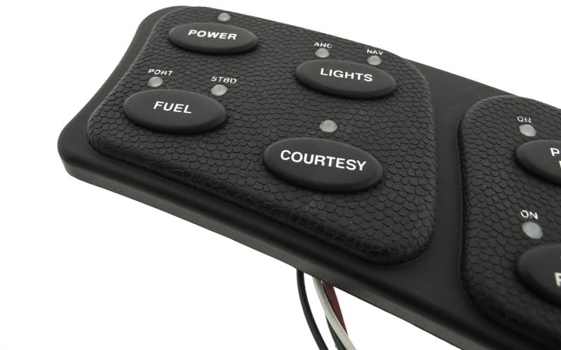 User interface keypad used in a marine application