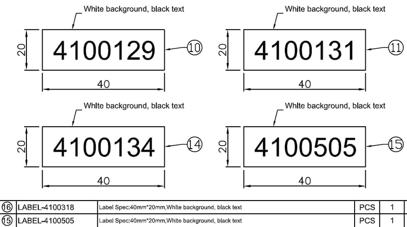 Labeling is critical for kits with multiple wire configurations