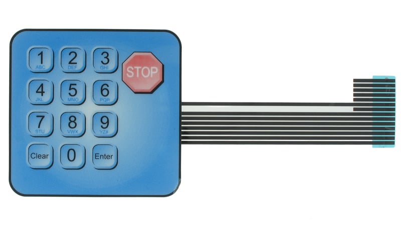 Membrane switch with graphic overlay