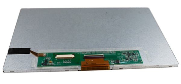 Example of a metal backed LCD display