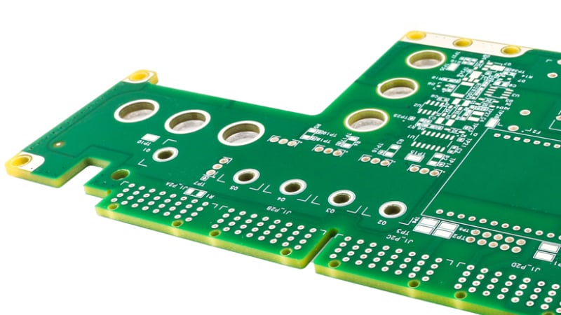 Printed circuit board manufactured to MIL-spec standards