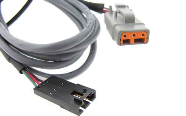 Multiconductor cable with connector termination
