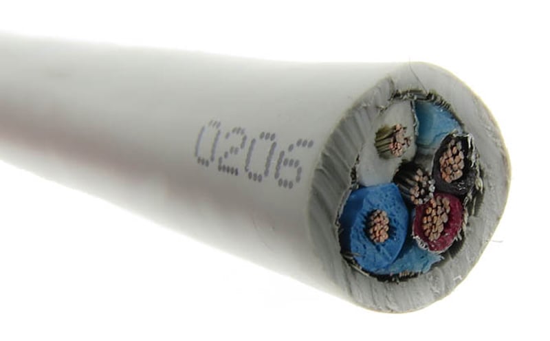 Multiconductor cable with stranded wires throughout
