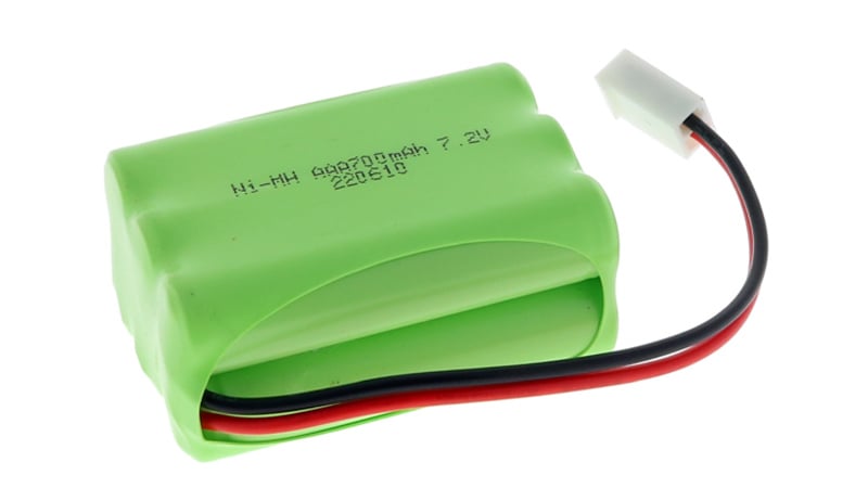Battery pack manufactured with NiMH rechargeable batteries