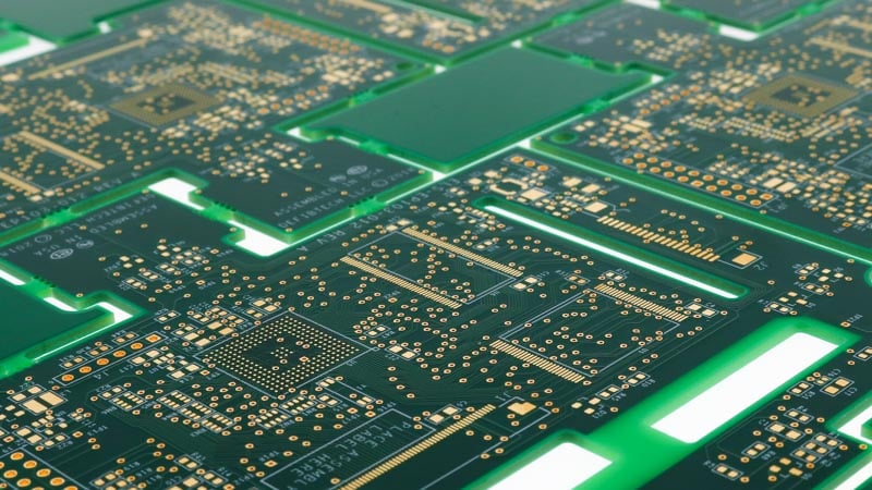 Printed circuit board manufactured with FR-4 laminate