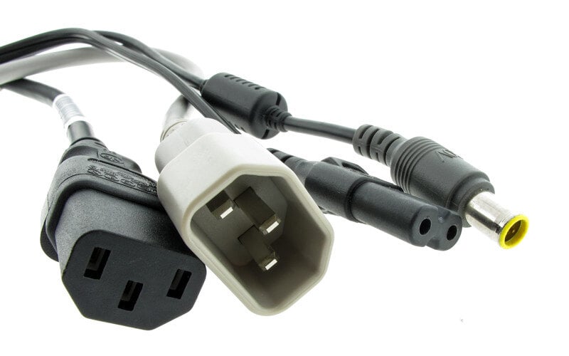 Bundle of power and adapter cables