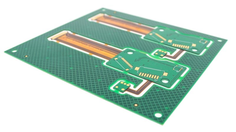 Rigid-flex PCB designed with shielding