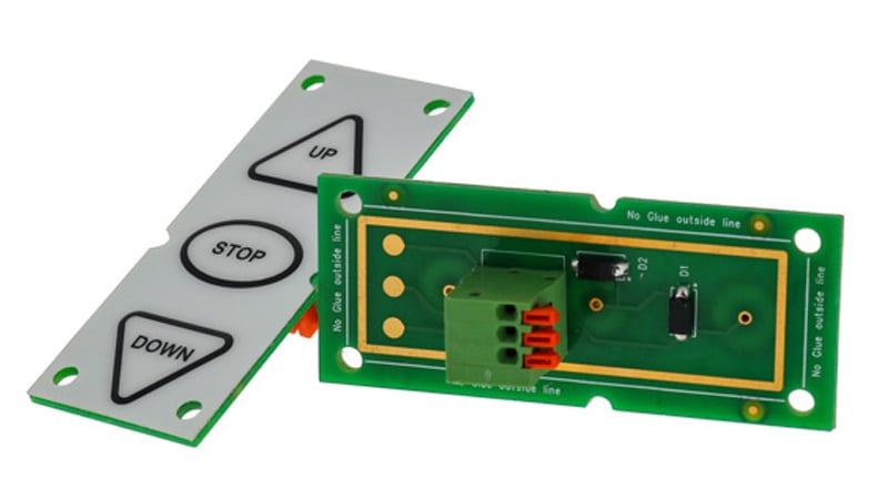 Example of a Rigid PCB membrane switch