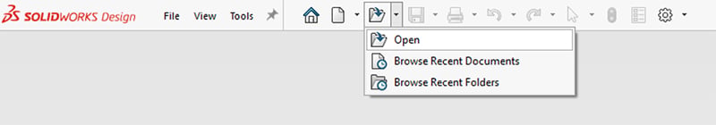 SolidWorks open file