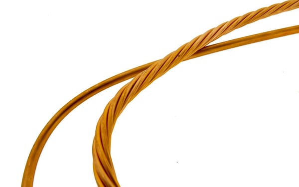 Example of stranded and solid copper wire conductor wire