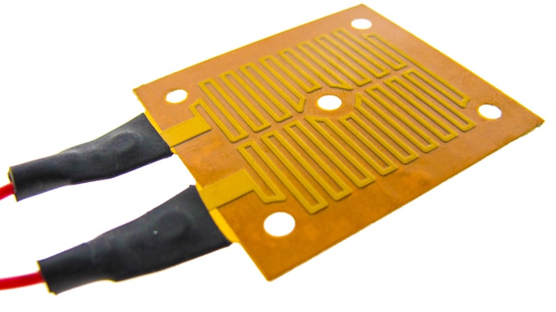 Ultra-thin polyimide flexible heater with etched foil circuit