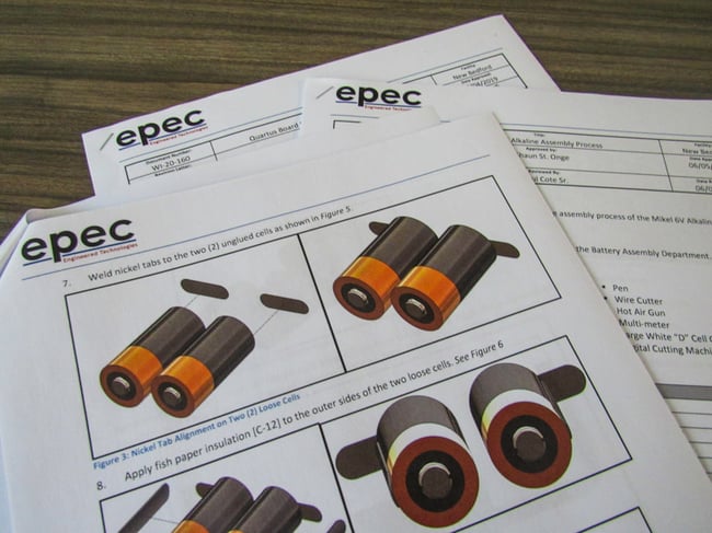 Example of Epec’s Work Instruction Documents