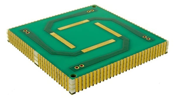 Printed circuit board with castellated edge plating