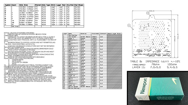 PCB Fabrication Drawing to Scale