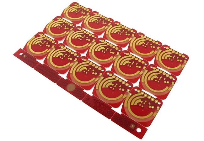 PCB manufactured with hard gold surface finish