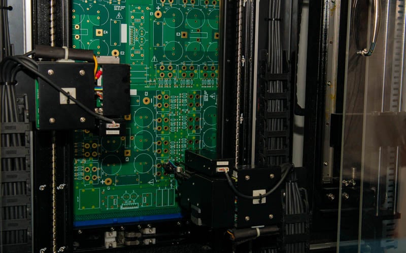 Automated optical inspection of a circuit board