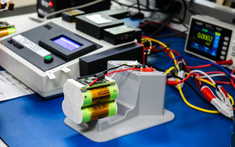 High-capacity battery pack during testing