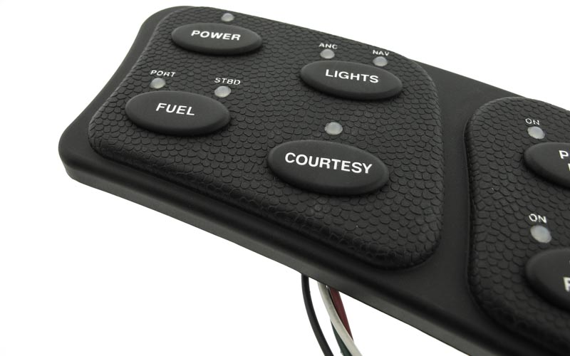 User interface keypad used in a marine application