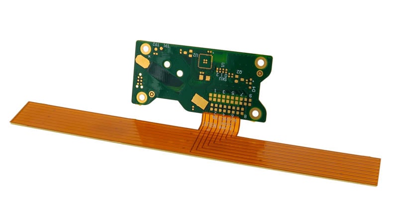 Rigid-flex circuit board manufactured to bend multiple times