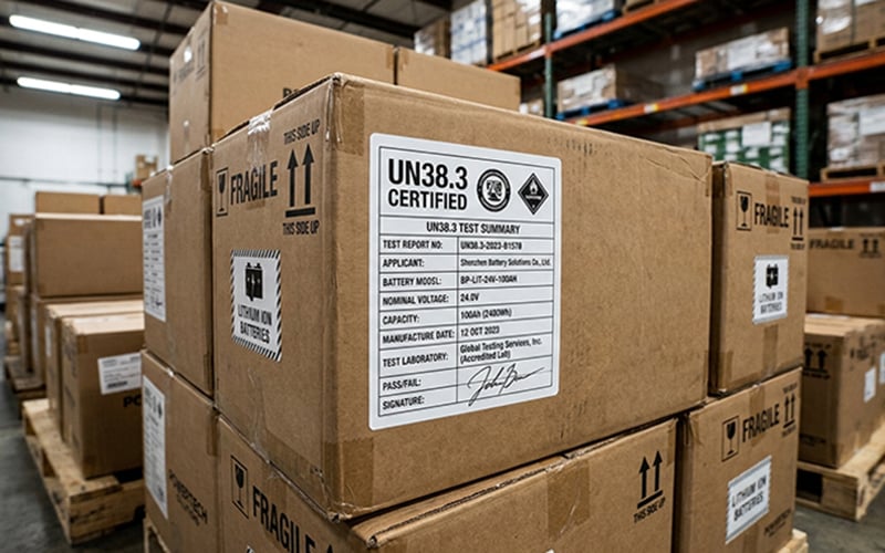 UN 38.3 testing and certification